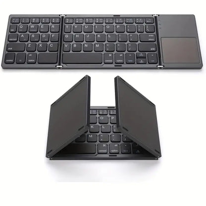 Teclado Bluetooth Plegable Ultra Delgado – Tu Oficina Portátil en la Palma de tu Mano ⌨🖱