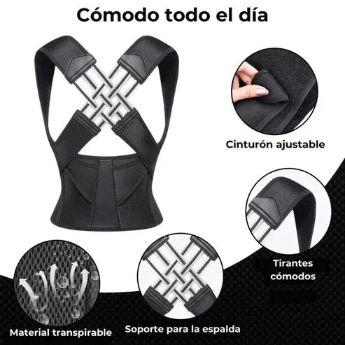 💥 PostureX ZenFit™ – Corrector Premium de Espalda y Hombros