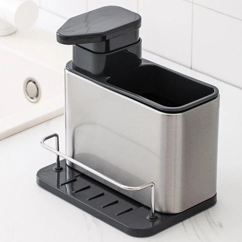 CleanSet Inox Premium - Dispensador de Jabón 3 en 1 ✨🧼